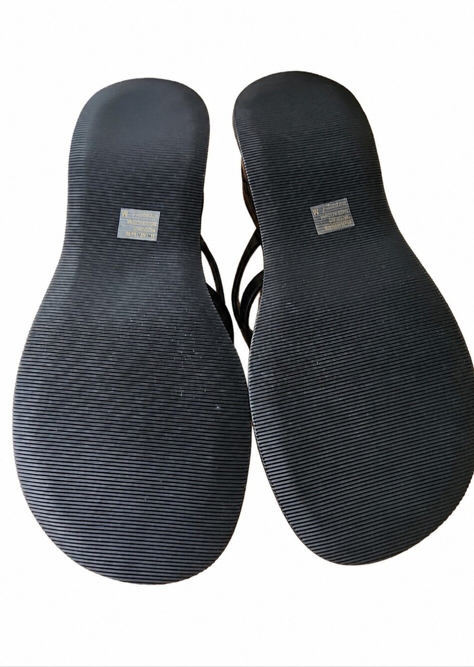 Vintage Y2K MIA Black Platform Thong Sandals Size 7 New In Box - Picture 2 of 5